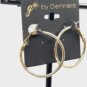 G by Gennaro Classic Gold Hoops Earrings $16ea / 3 for $25